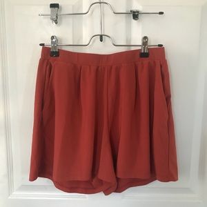 Burnt Orange High Waisted Shorts